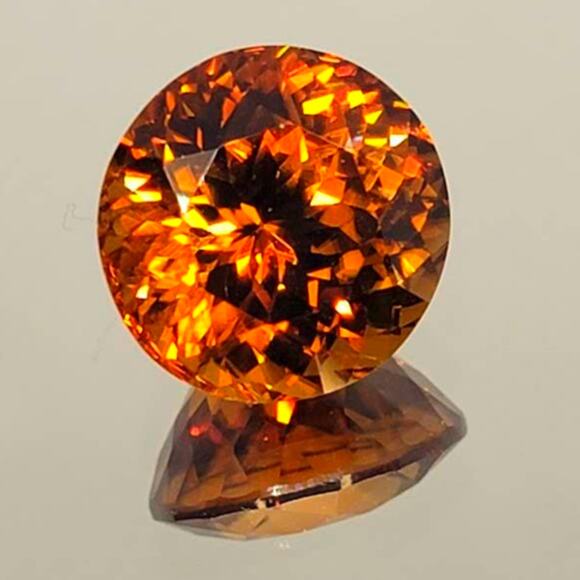 10+ Carat Flawless Round Honey Zircon!! - Picture 2 of 15